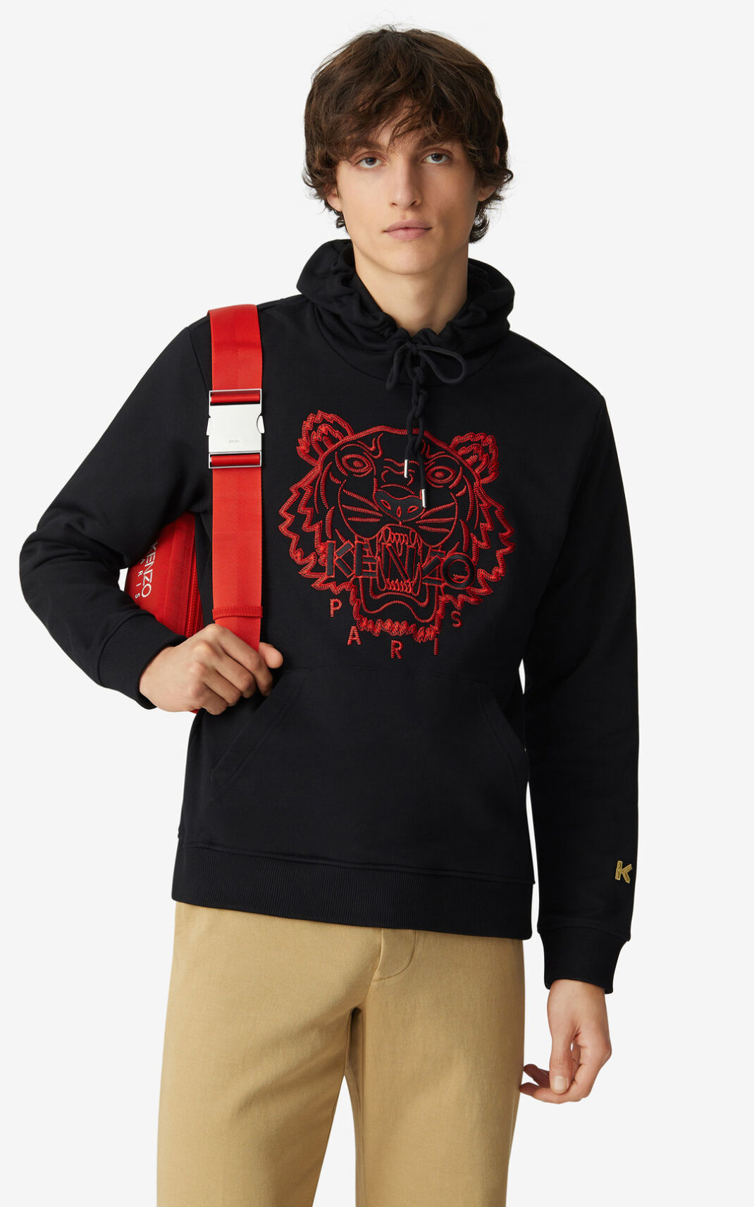 Sweat A Capuche Kenzo Tiger Homme Noir | JLPC-93168